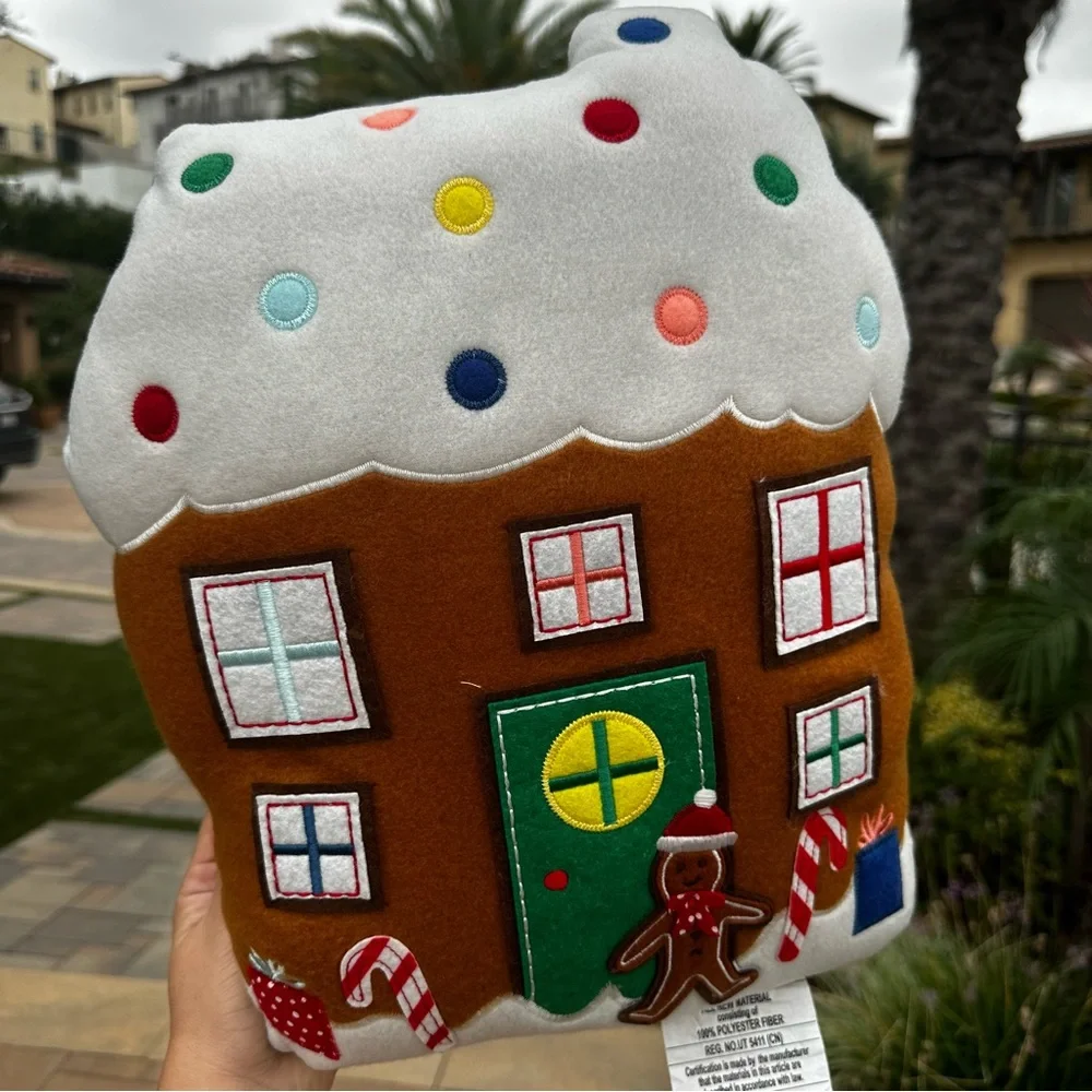 Target gingerbread house man pillow Christmas holiday novelty plush wondershop